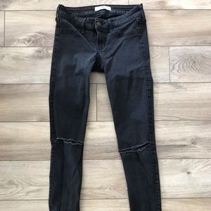 Hollister black ripped jeans